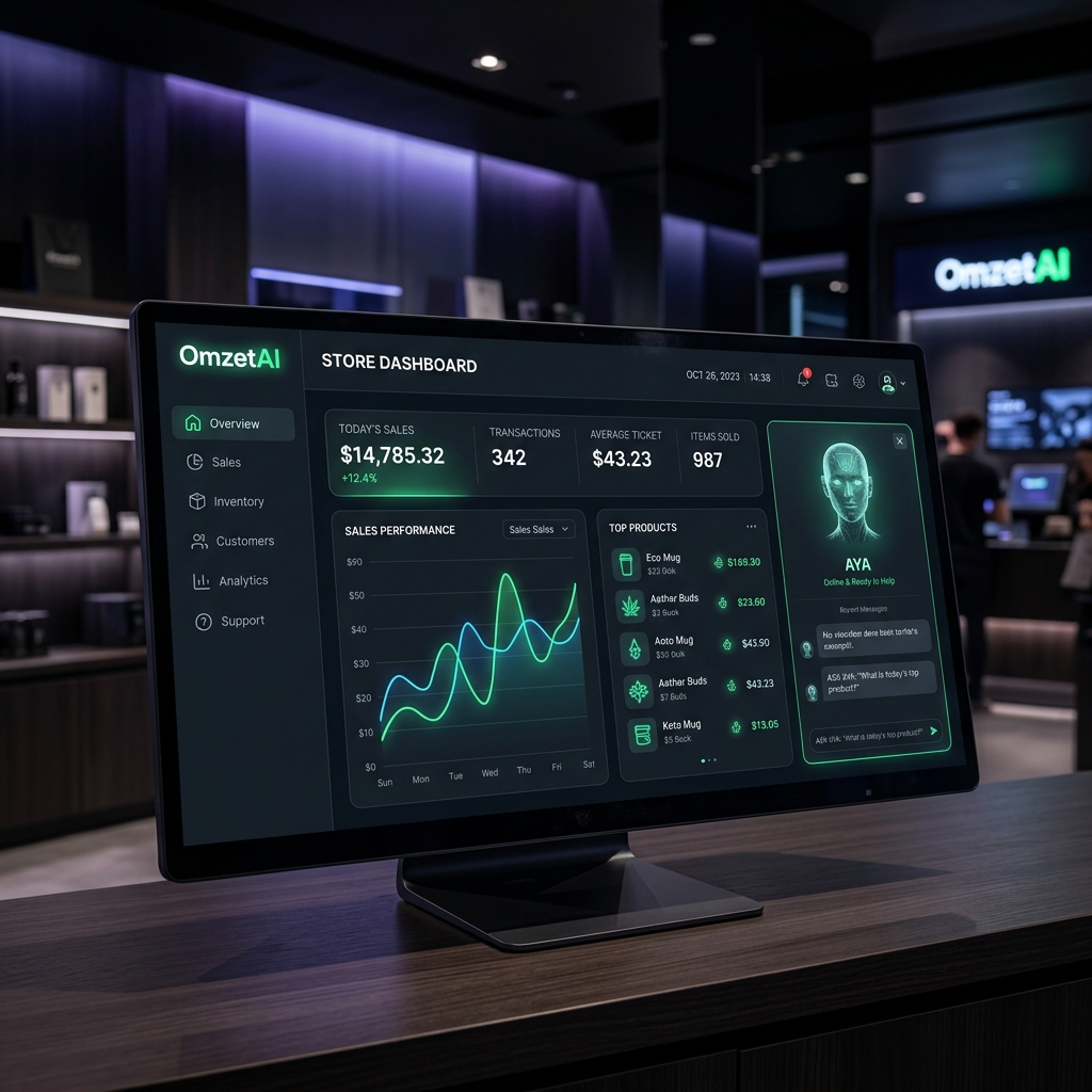 OmzetAI Dashboard UI